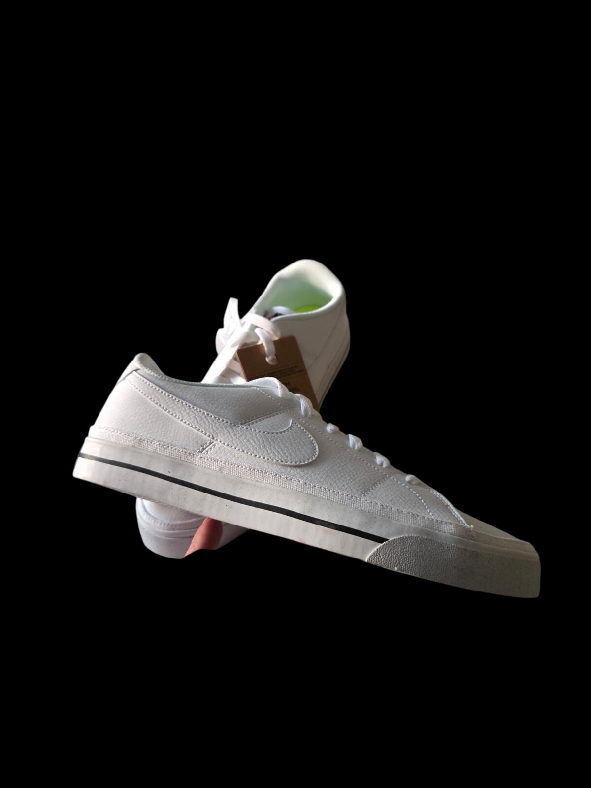 Nike White Low-Top Canvas Sneakers