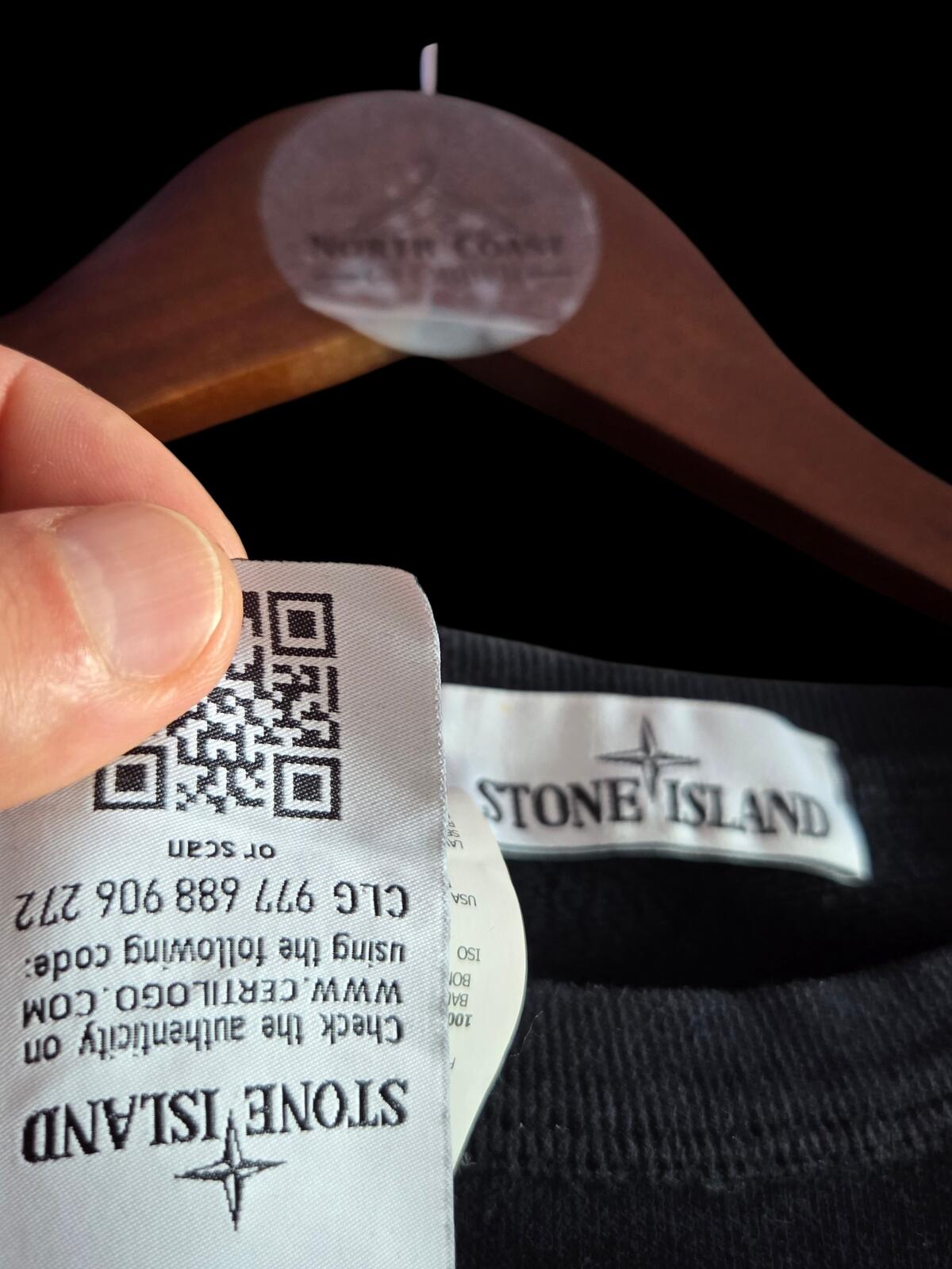 Stone Island Navy Crew Neck Sweatshirt Medium
