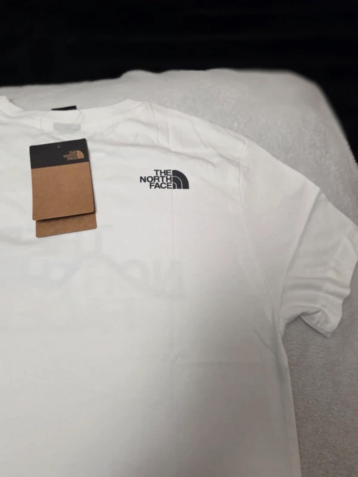 The North Face Men's White Graphic Logo T-Shirt Size Small