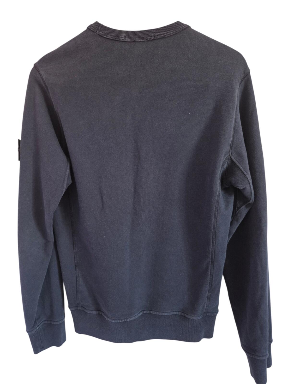 Stone Island Navy Blue Crewneck Sweatshirt
