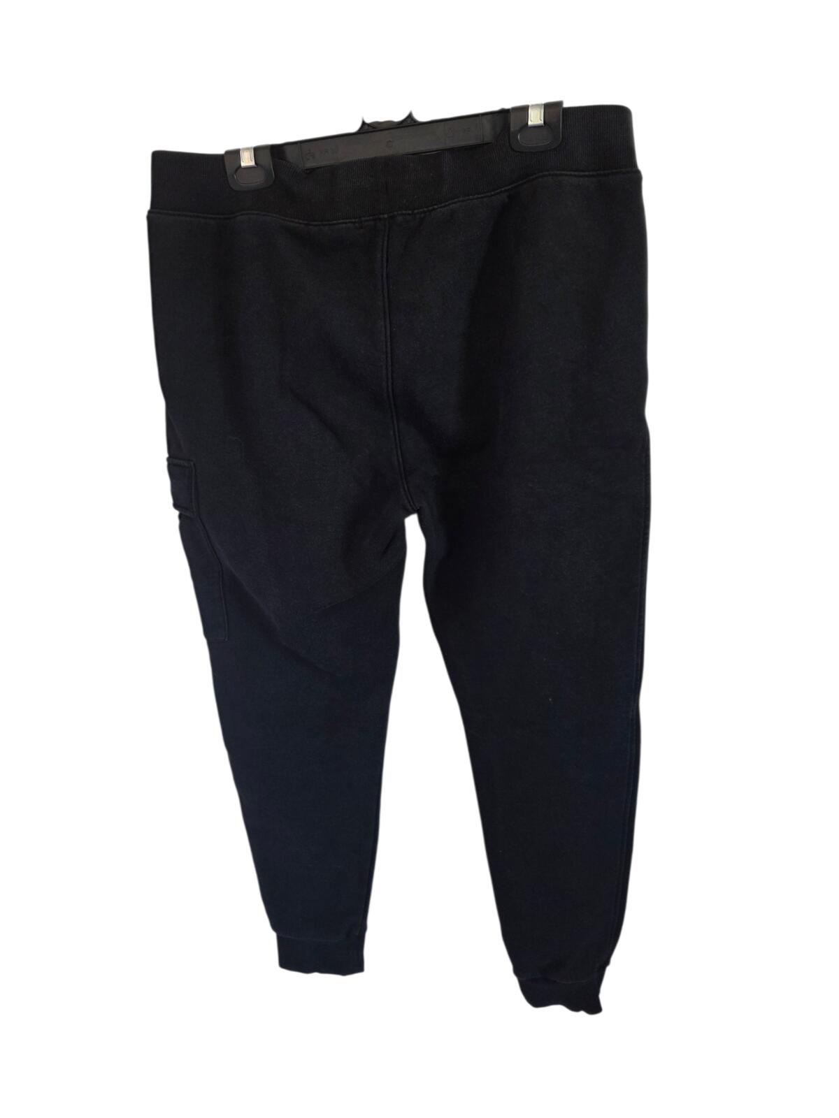 Black CP Company Lens Cargo Jogger Trousers with Side Pocket