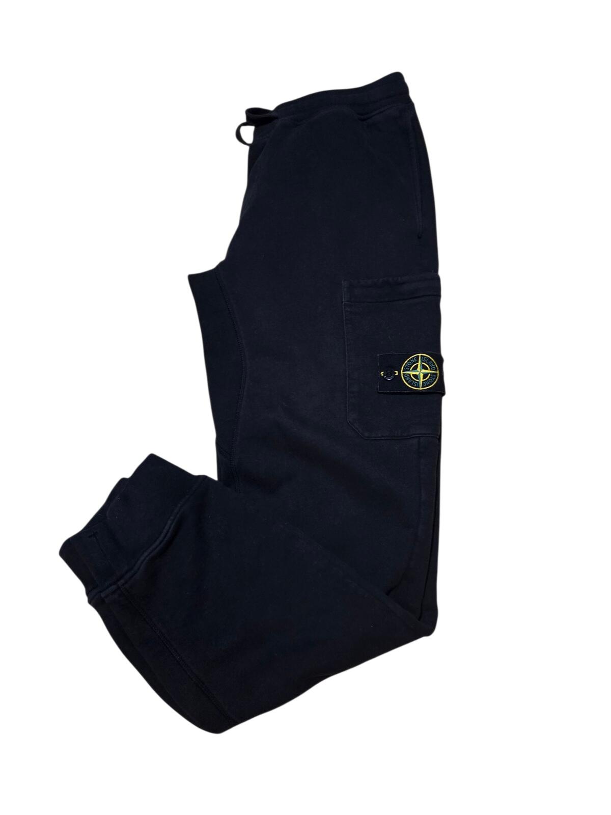 Stone Island Black Cargo Joggers