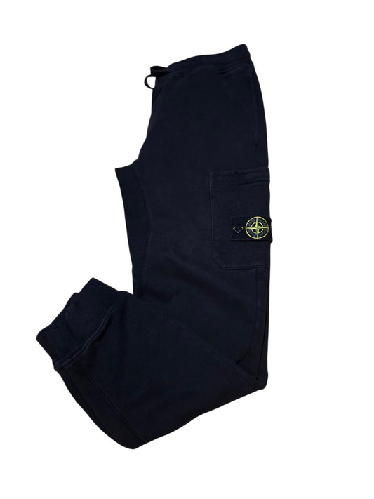 Stone Island Black Cargo Joggers