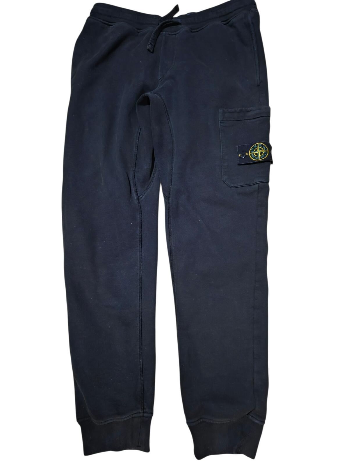 Stone Island Black Cargo Joggers