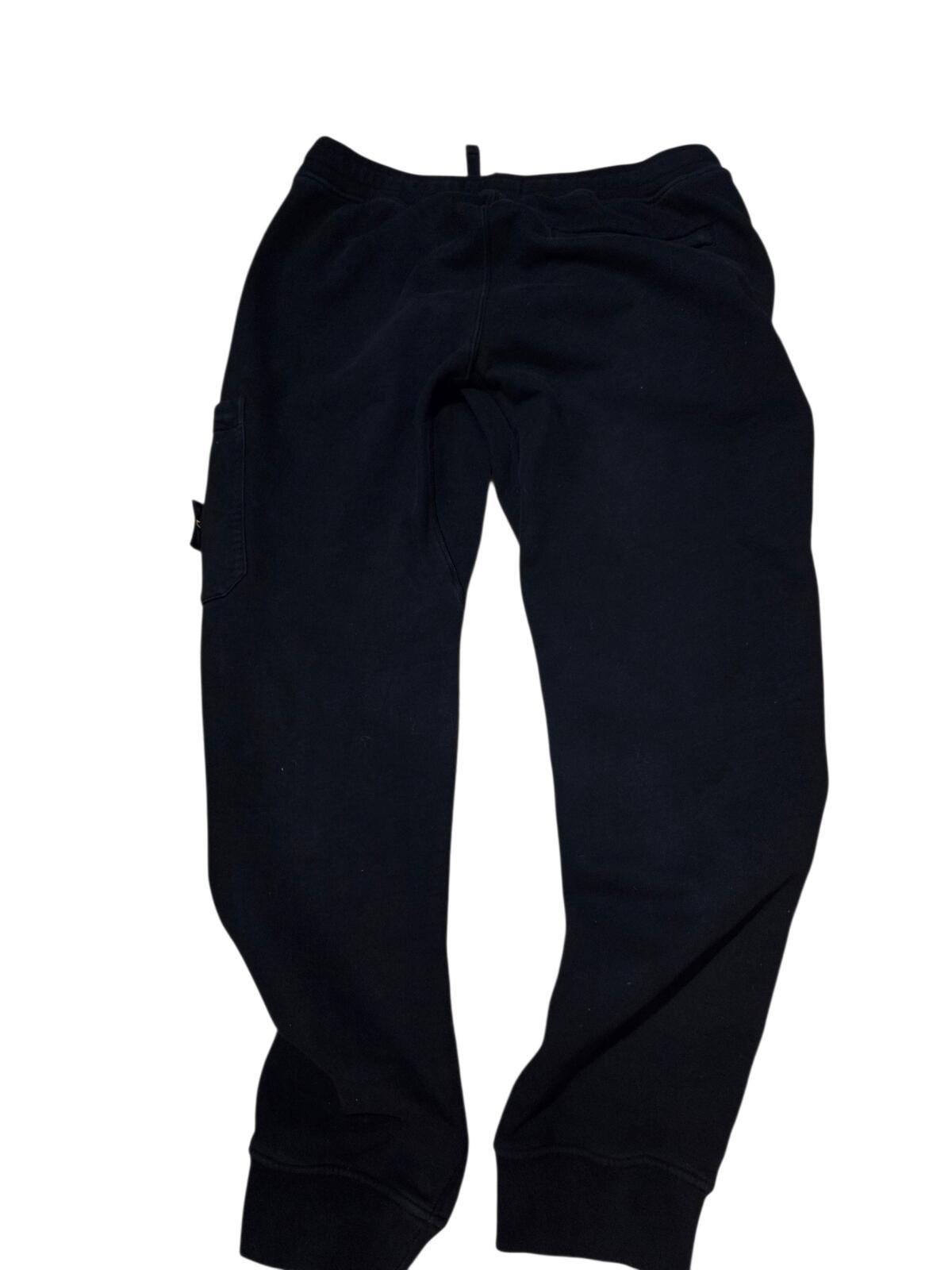 Stone Island Black Cargo Joggers