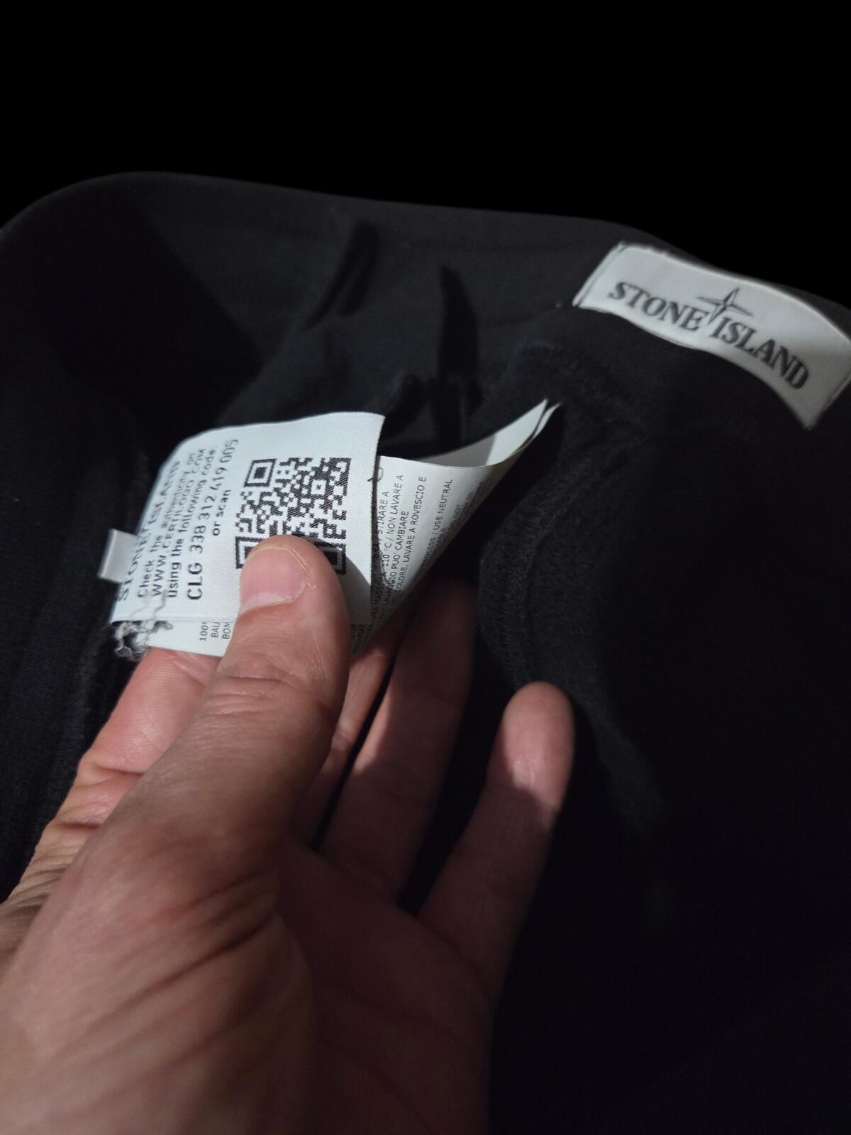 Stone Island Black Cargo Joggers