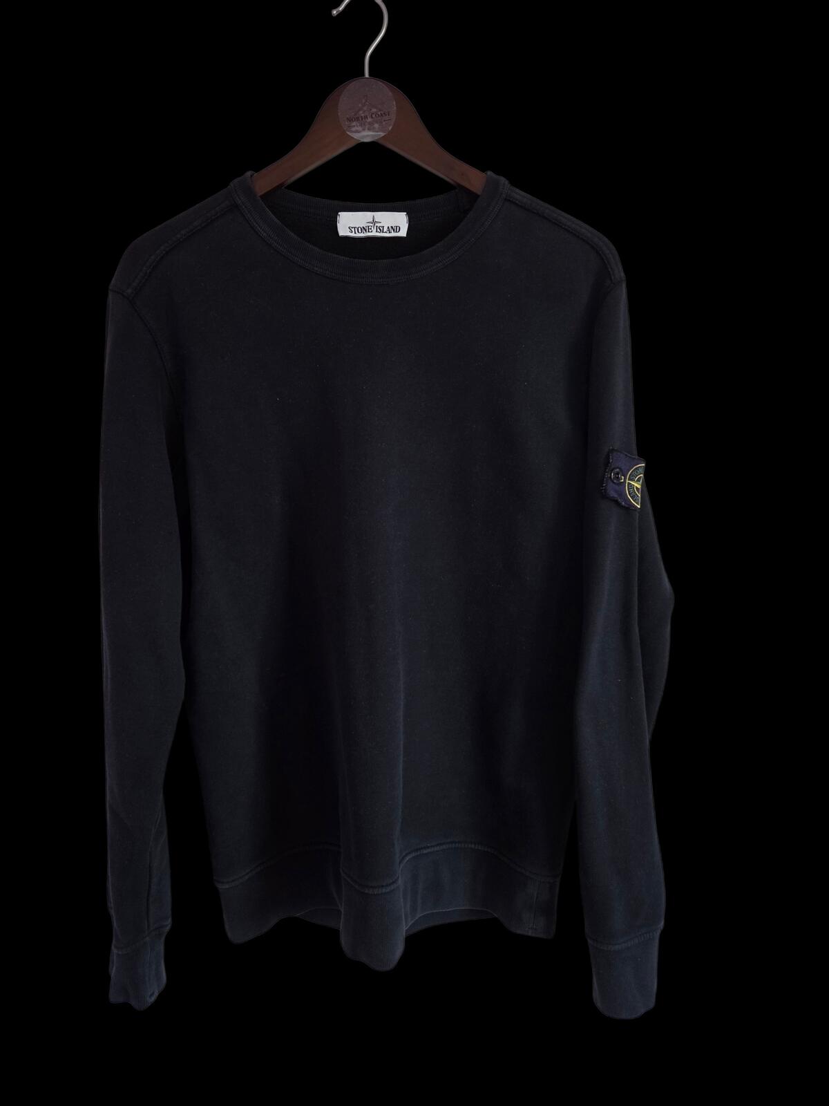 Stone Island Navy Crew Neck Sweatshirt Medium