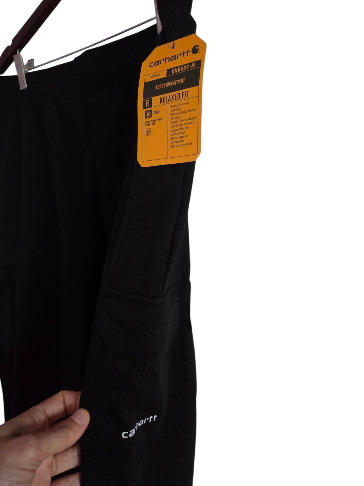 Carhartt Black Relaxed Fit Cargo Jogger Pants M/L