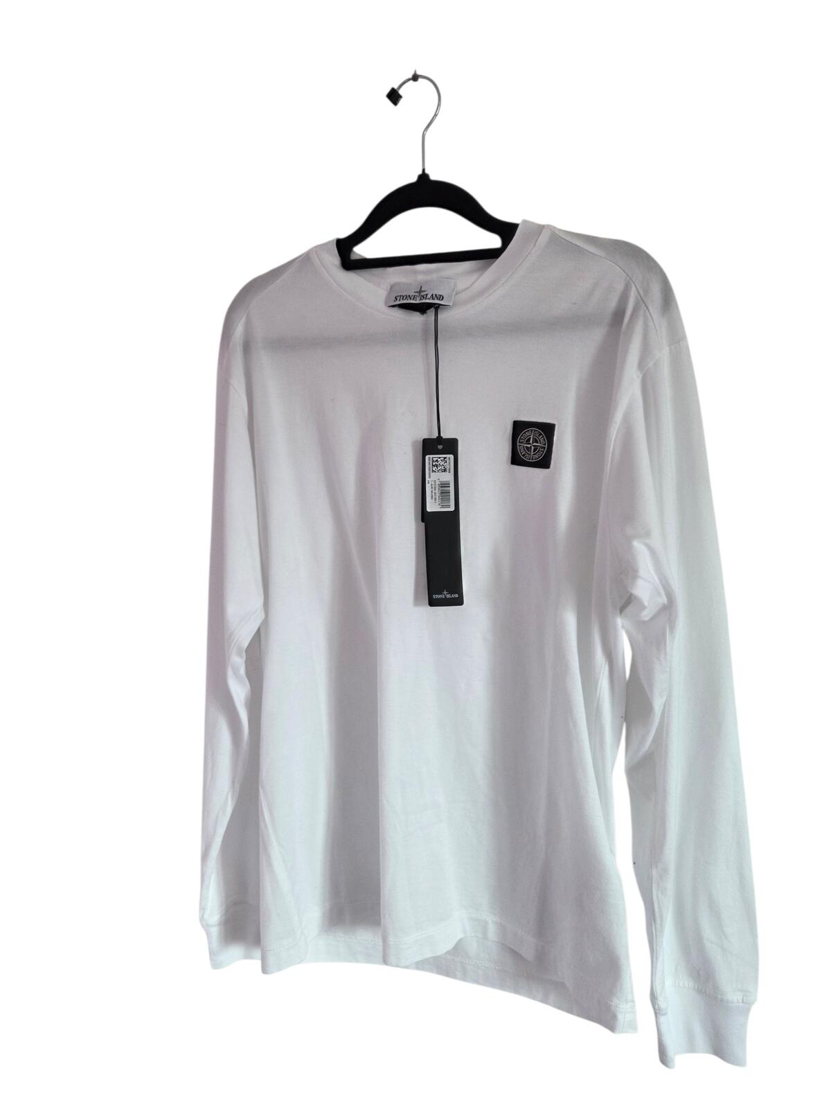 Stone Island White Long Sleeved Tee Small BNWT