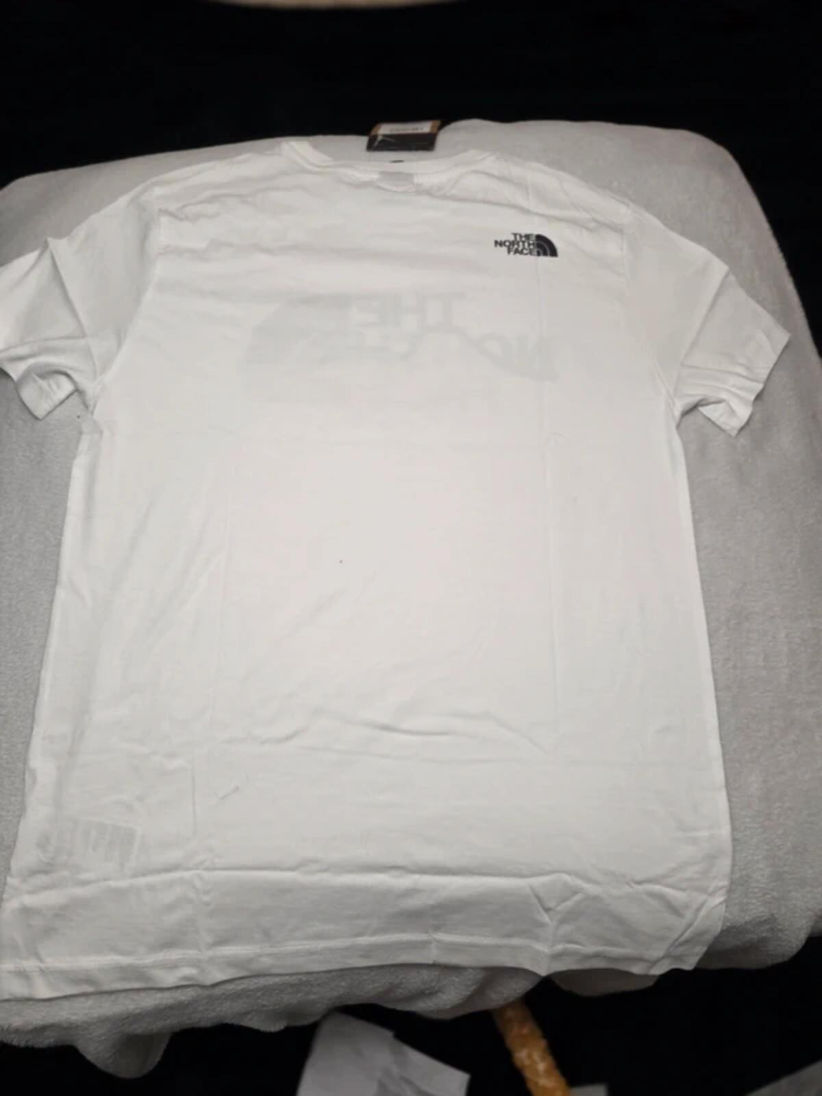 The North Face Men's White Graphic Logo T-Shirt Size Small