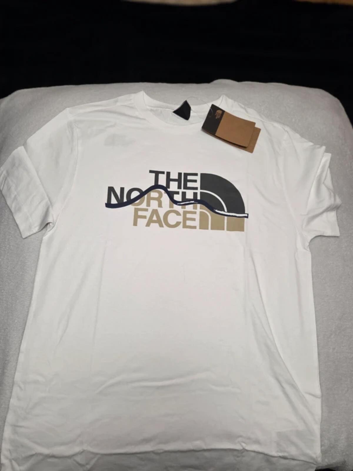 The North Face Men's White Graphic Logo T-Shirt Size Small