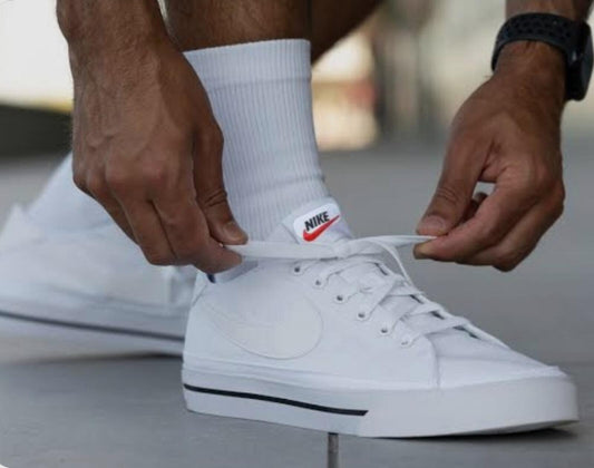 Nike White Low-Top Canvas Sneakers