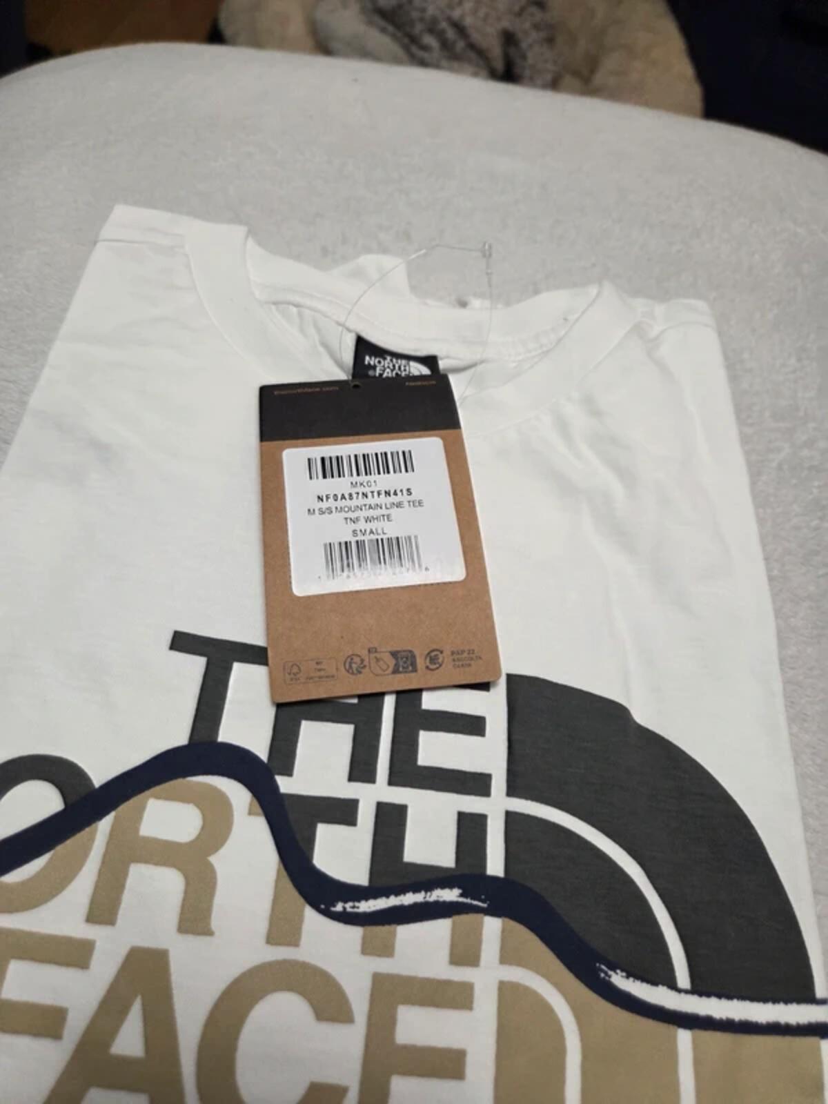 The North Face Men's White Graphic Logo T-Shirt Size Small