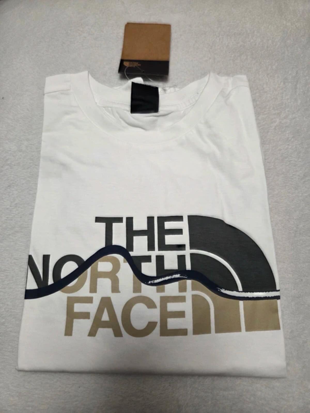 The North Face Men's White Graphic Logo T-Shirt Size Small