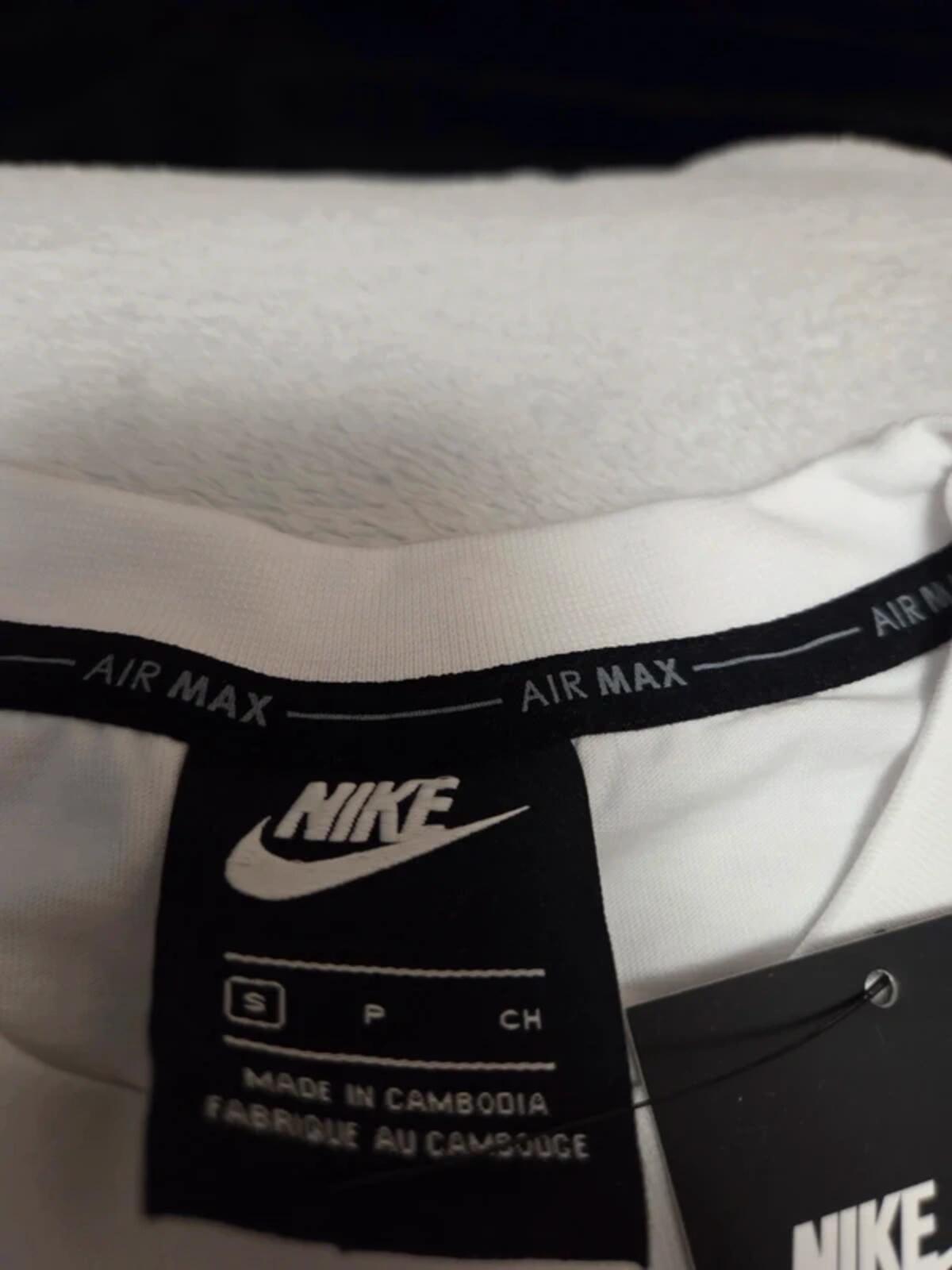 Nike Air Max White T-Shirt with Black Logo