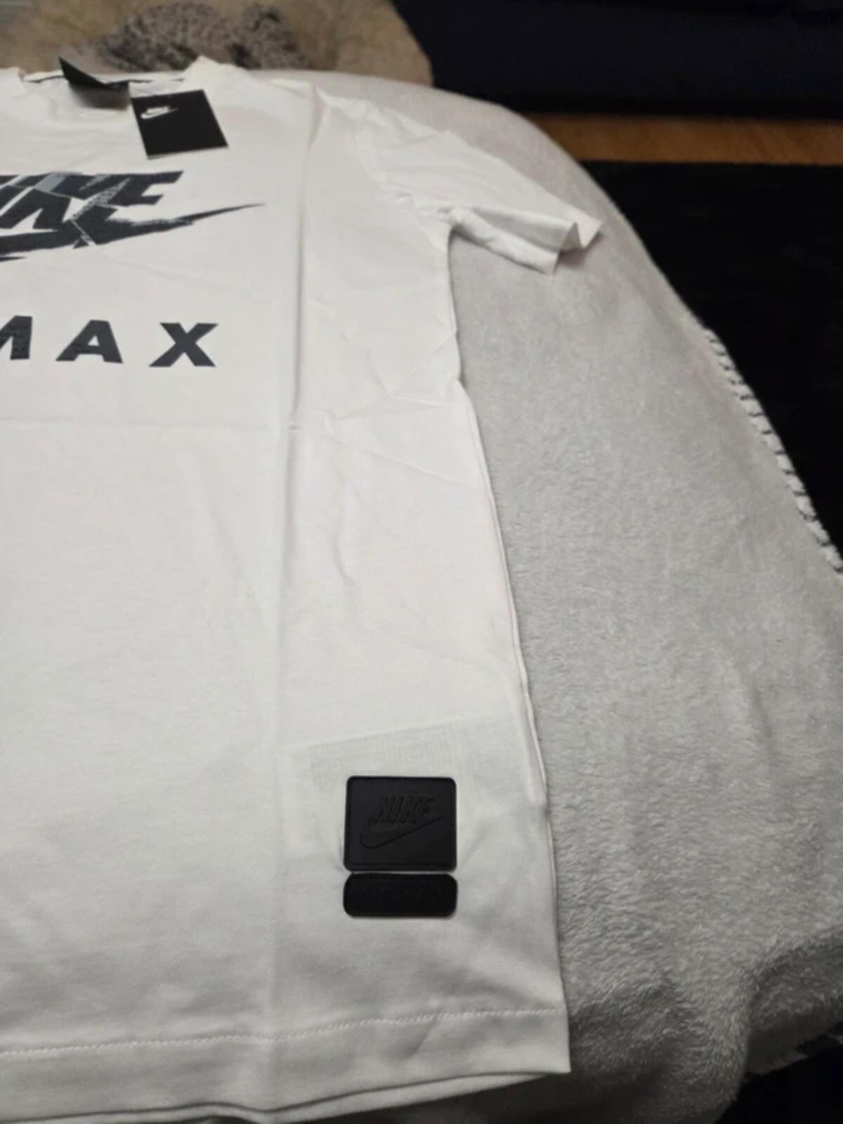 Nike Air Max White T-Shirt with Black Logo